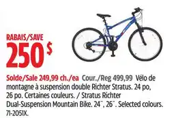 Canadian Tire Stratus Richter Dual-Suspension Mountain Bike offer