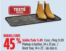 Canadian Tire Boot Tray, 14 x 25˝ offer