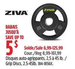 Canadian Tire ZIVA Grip Discs offer