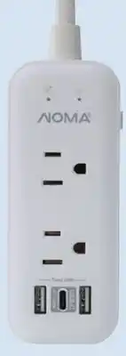 Canadian Tire NOMA 4-Outlet Power Bar with 2 USB/USB-C Ports offer