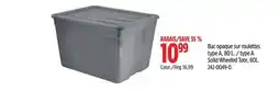 Canadian Tire type A Solid Wheeled Tote, 80L offer