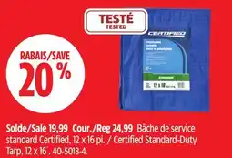Canadian Tire Certified Standard-Duty Tarp, 12 x 16´ offer
