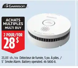 Canadian Tire Garrison 5 Smoke Alarm offer