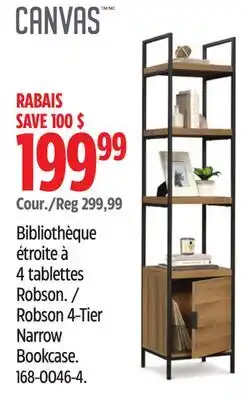 Canadian Tire Robson 4-Tier Narrow Bookcase offer
