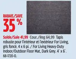 Canadian Tire For Living Heavy-Duty Indoor/Outdoor Floor Mat, Dark Grey offer