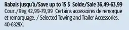 Canadian Tire MotoMaster Selected Towing and Trailer Accessories offer