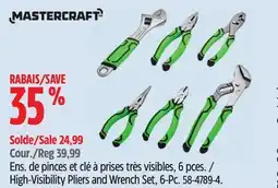 Canadian Tire High-Visibility Pliers and Wrench Set, 6-Pc offer