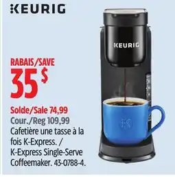Canadian Tire K-Express Single-Serve Coffeemaker offer