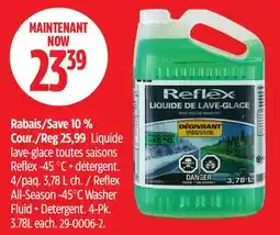 Canadian Tire Reflex All-Season -45°C Washer Fluid + Detergent offer
