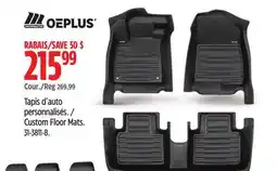 Canadian Tire MotoMaster Custom Floor Mats offer