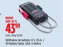 Canadian Tire 12V Battery Tester offer