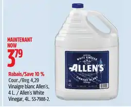 Canadian Tire Allen's White Vinegar, 4L offer