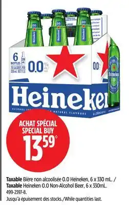 Canadian Tire Taxable Heineken 0.0 Non-Alcohol Beer, 6 x 330mL offer