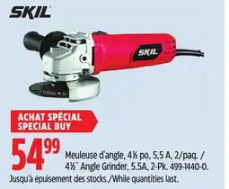 Canadian Tire 4 1⁄2˝ Angle Grinder, 5.5A, 2-Pk offer