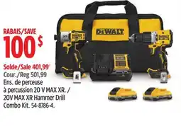 Canadian Tire DEWALT 20V MAX XR Hammer Drill Combo Kit offer