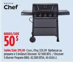 Canadian Tire MASTER Chef Discover 5-Burner Propane BBQ offer