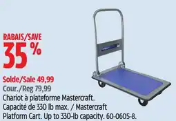Canadian Tire Mastercraft Platform Cart offer