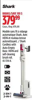 Canadian Tire Shark Cordless with Auto-Empty Base offer