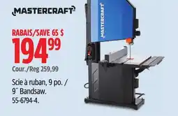 Canadian Tire Mastercraft 9˝ Bandsaw offer
