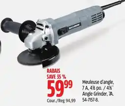 Canadian Tire 4 1⁄2˝ Angle Grinder offer