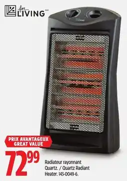 Canadian Tire Quartz Radiant Heater offer