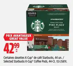 Canadian Tire Selected Starbucks K-Cup Coffee Pods, 44-Ct offer