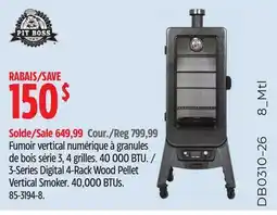 Canadian Tire 3-Series Digital 4-Rack Wood Pellet Vertical Smoker offer
