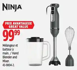 Canadian Tire Ninja Hand Blender and Mixer offer
