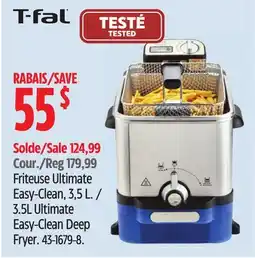 Canadian Tire T-fal 3.5L Ultimate Easy-Clean Deep Fryer offer