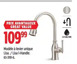 Canadian Tire Lisa 1-Handle, 1,75 GAL/MIN offer