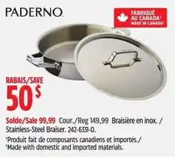 Canadian Tire Stainless-Steel Braiser offer