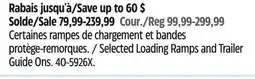 Canadian Tire Selected Loading Ramps and Trailer Guide Ons offer