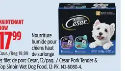 Canadian Tire Cesar Pork Tender & Top Sirloin Wet Dog Food, 12-Pk offer
