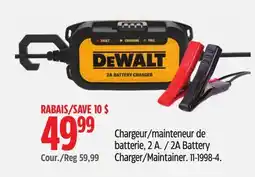 Canadian Tire DEWALT 2A Battery Charger/Maintainer offer