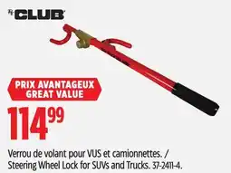 Canadian Tire Steering Wheel Lock for SUVs and Trucks offer