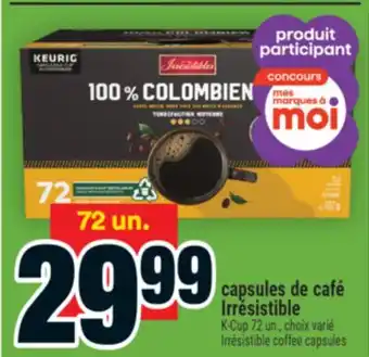 Super C Capsules de café Irrésistible |Irrésistible coffee capsules offer