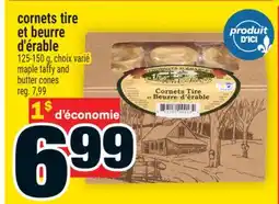 Super C Cornets tire et beurre d'érable | Maple taffy and butter cones offer