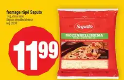 Super C fromage râpé Saputo | Saputo shredded cheese offer
