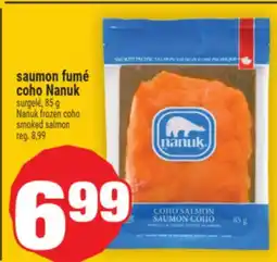 Super C SAUMON FUMÉ COHO NANUK | NANUK FROZEN COHO SMOKED SALMON offer