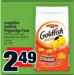 Super C CRAQUELINS GOLDFISH PEPPERIDGE FARM | PEPPERIDGE FARM GOLDFISH CRACKERS offer
