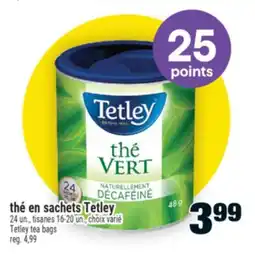 Super C THÉ EN SACHETS TETLEY | TETLEY TEA BAGS offer