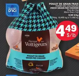Marché Bonichoix FERME DES VOLTIGEURS FRESH GRAIN-FED CHICKEN offer