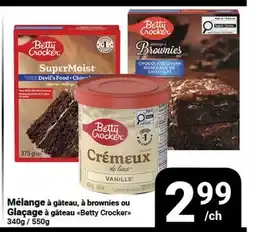 Pasquier Mélange à gâteau, à brownies ou Glaçage à gâteau Betty Crocker offer