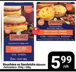 Pasquier Bouchées ou Sandwichs déjeuner Schneiders offer