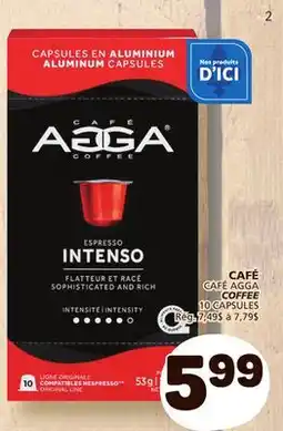 Marché Bonichoix CAFÉ AGGA COFFEE offer