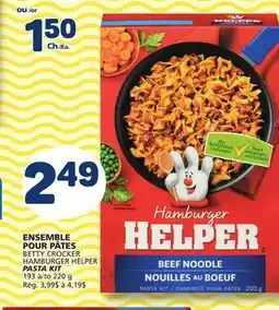 Marché Bonichoix BETTY CROCKER HAMBURGER HELPER PASTA KIT offer