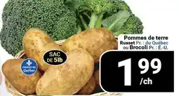Pasquier Pommes de terre Russet offer