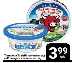 Pasquier Trempette Tzatziki Skotidakis 250g ou Fromage La Vache qui rit 133g offer