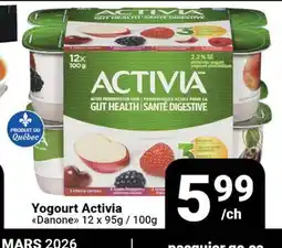 Pasquier Yogourt Activia Danone offer