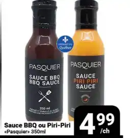 Pasquier Sauce BBQ ou Piri-Piri Pasquier offer